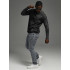 Лонгслив "Леон" Черный Мужской